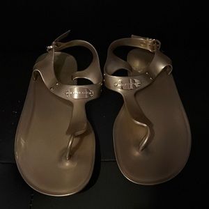 Gold Michael Kors Sandals